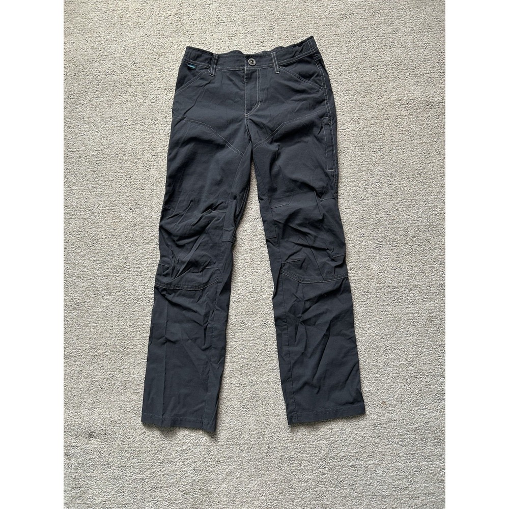 Kuhl Freeflex Roll-Up Pants Children's Size M (10-12) Jet Black Hiking Cargo